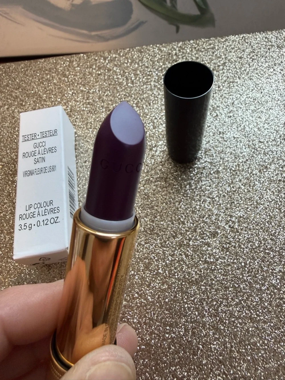 *NIB 3.5g 601 VIRGINIA FLEUR DE LIS Tester* Yves Saint Laurent Satin